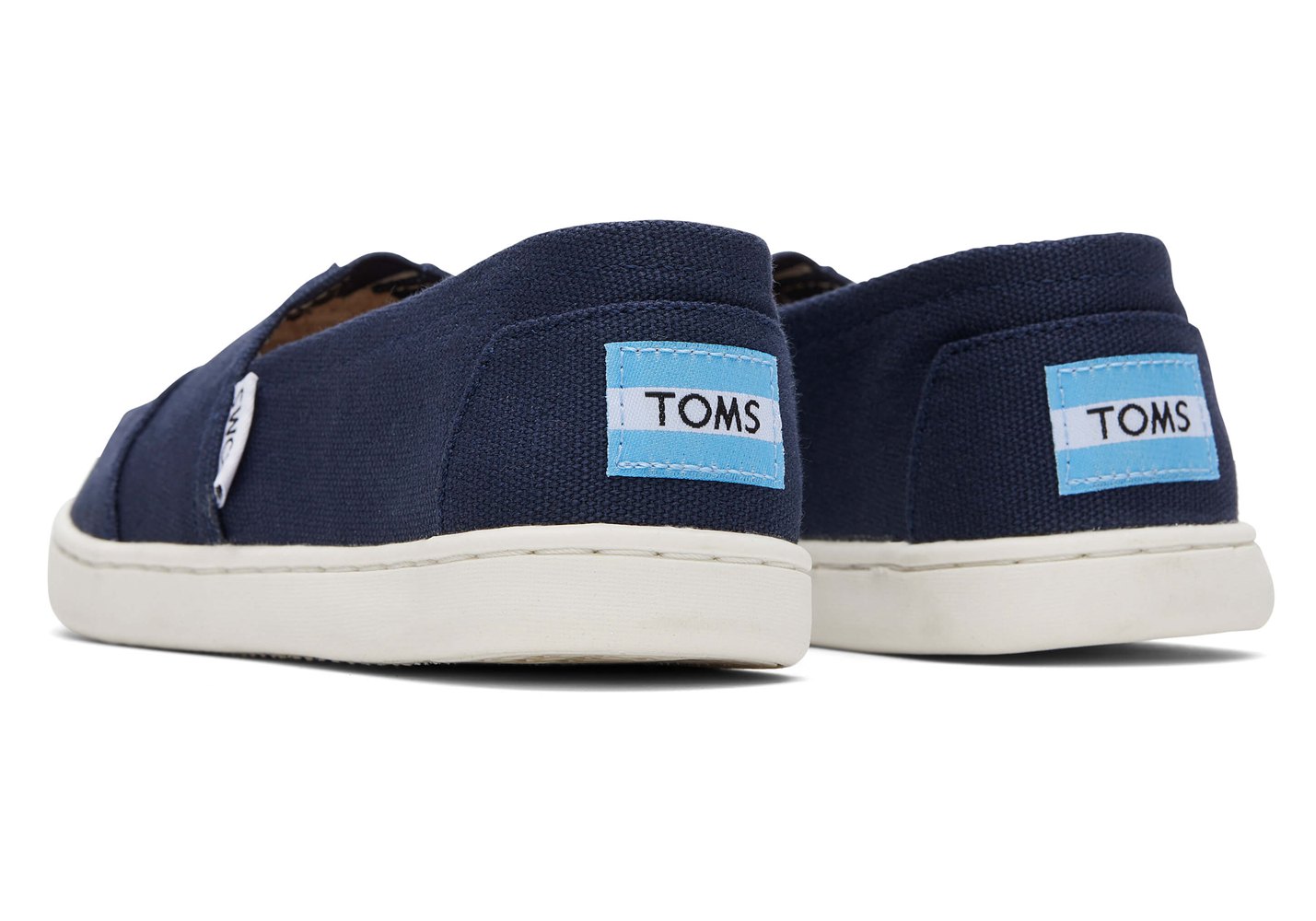 Toms Alpargata Youth Canvas Espadrille Navy - Kids - 94756-UODF